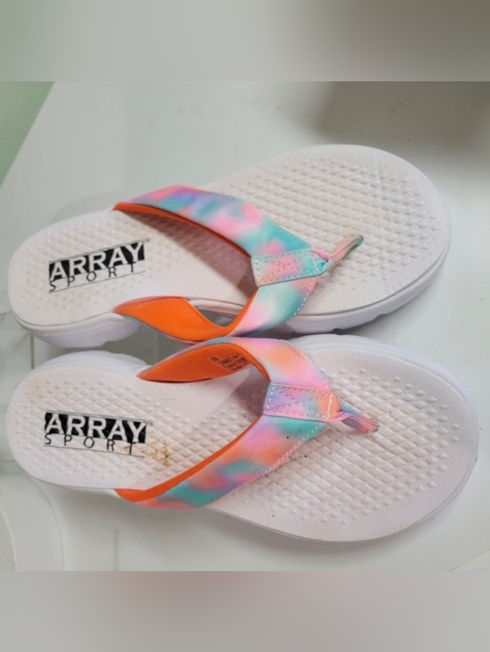 ARRAY SPORT MAX CUSHION! Slip On Flip Flop Sandals Gorgeous Summer Colors 8 - Picture 6 of 6